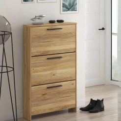 Zapatero New Aura 3 puertas con patas 115,5x68,5x17 cm