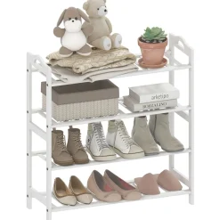 Zapatero Rio Homcom 4 estantes 12 pares 72x67,5x24,7 cm