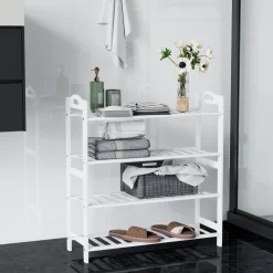 Zapatero Rio Homcom 4 estantes 12 pares 72x67,5x24,7 cm