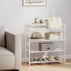Zapatero Rio Homcom 4 estantes 12 pares 72x67,5x24,7 cm