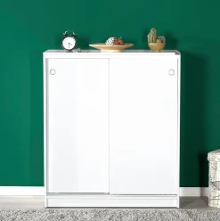 Zapatero Rombo 2 puertas correderas 105x92x38 cm
