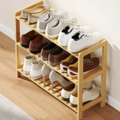 Zapatero Sansan Homcom 3 niveles 57,5x70x26 cm