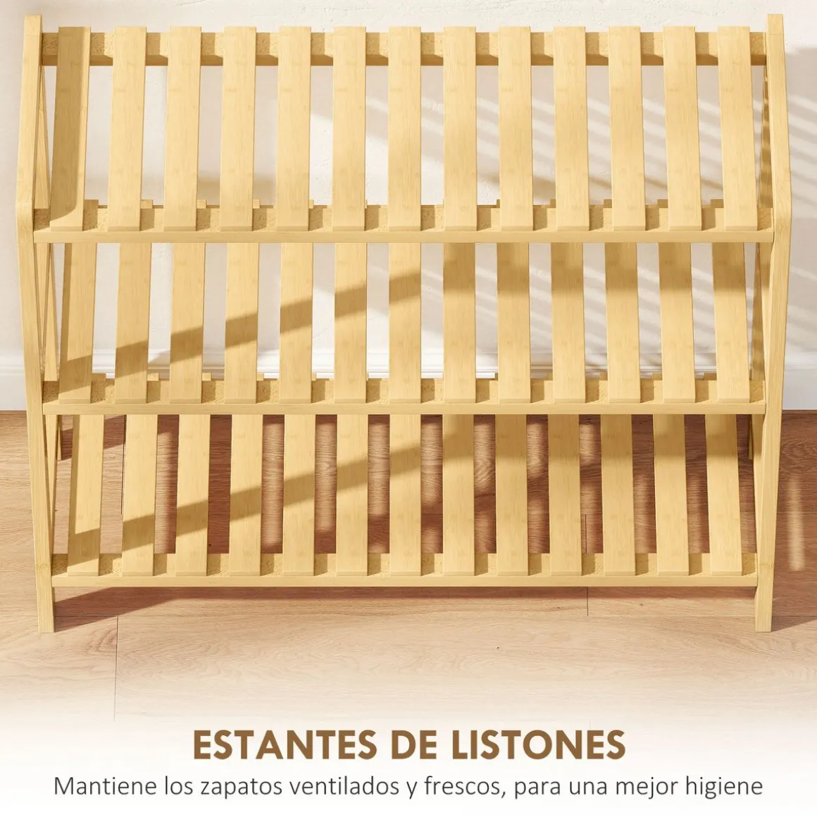 Zapatero Sansan Homcom 3 niveles 57,5x70x26 cm