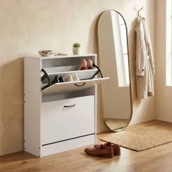 Zapatero Titan 2 puertas abatibles 12 pares 117x60x24 cm